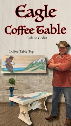 Bald Eagle CedCoffee Table 